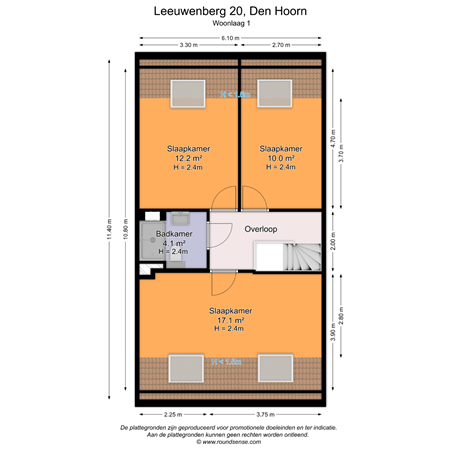 Floorplan - Leeuwenberg 20, 2635 GD Den Hoorn