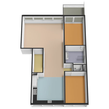 Floorplan - Aart van der Leeuwlaan 1004, 2624 LZ Delft