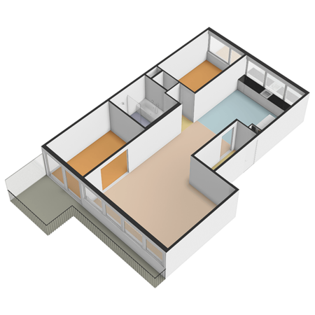 Floorplan - Aart van der Leeuwlaan 1004, 2624 LZ Delft