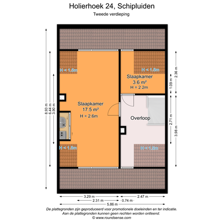 Floorplan - Holierhoek 24, 2636 EJ Schipluiden