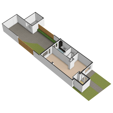 Floorplan - Holierhoek 24, 2636 EJ Schipluiden