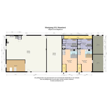 Floorplan - Westgaag 8B, 3155 DE Maasland