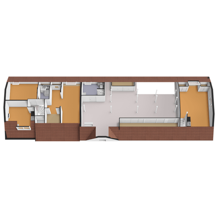 Floorplan - Westgaag 8B, 3155 DE Maasland