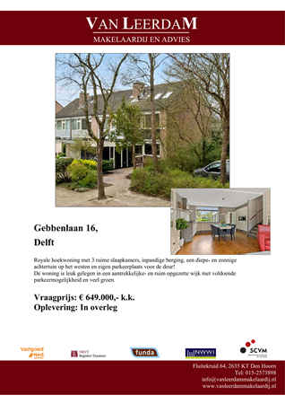 Brochure preview - Brochure Gebbenlaan 16 te Delft.pdf