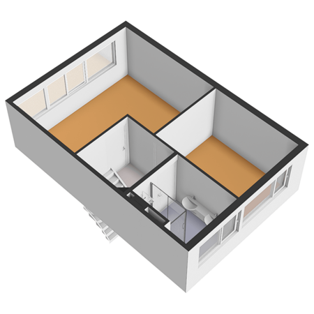 Floorplan - Gebbenlaan 16, 2625 KA Delft