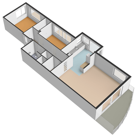 Floorplan - Parkzoom 247, 2614 TE Delft