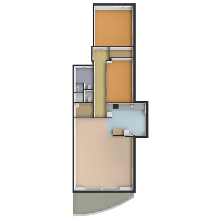 Floorplan - Parkzoom 247, 2614 TE Delft