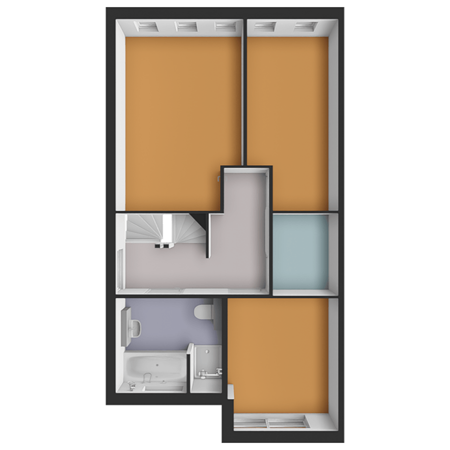 Floorplan - Bellefleur 35, 2635 ME Den Hoorn