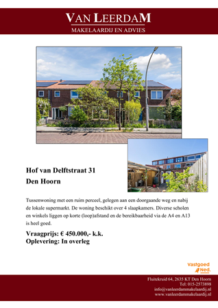 Brochure preview - Brochure Hof van Delftstraat 31 te Den Hoorn.pdf