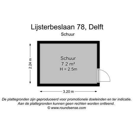 Floorplan - Lijsterbeslaan 78, 2612 VB Delft