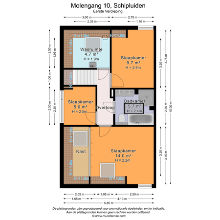 Floorplan - Molengang 10, 2636 JE Schipluiden
