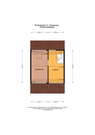 Plattegrond - De Roodstaart 13, 7671 VN Vriezenveen - 123314_TV.jpg