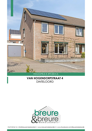 Brochure preview - van Hogendorpstraat 4, 4671 KD DINTELOORD (2)
