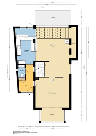 Veerdam 21A, 3351 AJ Papendrecht - Plattegrond BG - 2D - Veerdam 21-a te Papendrecht.jpg