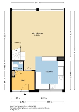 Groen van Prinstererstraat 57, 3354 BB Papendrecht - Plattegrond BG - 2D - Groen van Prinstererstraat 57 te Papendrecht.jpg