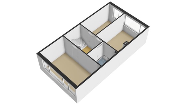 Johan de Wittstraat 23, 2953 BG Alblasserdam - Plattegrond eerste verdieping -3d- Johan de Wittstraat 23 te Alblasserdam.jpg