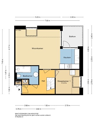 Gebroeders Potstraat 12, 2957 KC Nieuw-Lekkerland - Plattegrond 2D - 1E - Gebroeders Potstraat 12 te Nieuw-Lekkerland.jpeg