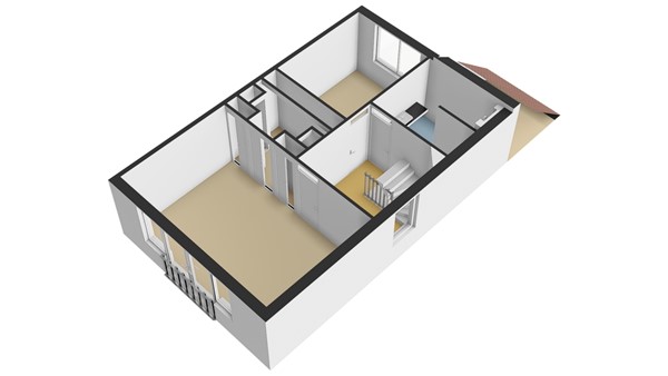 Campanulahof 11, 3355 BH Papendrecht - Plattegrond 1E - 3D - Campanulahof 11 te Papendrecht.jpeg