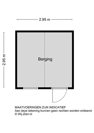 Banjohof 29, 2992 NA Barendrecht - Plattegrond - Berging - 2D - Banjohof 29 te Barendrecht.jpg