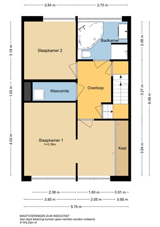 H.A. Lorentzstraat 5, 3356 BM Papendrecht - Plattegrond - 1E - 2D - H.A. Lorentzstraat 5 te Papendrecht.jpg