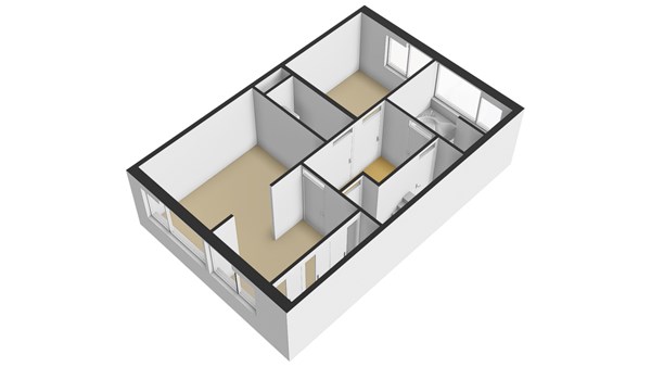 H.A. Lorentzstraat 5, 3356 BM Papendrecht - Plattegrond - 1E - 3D - H.A. Lorentzstraat 5 te Papendrecht.jpg