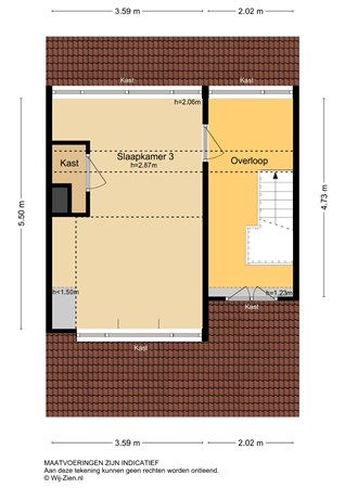 H.A. Lorentzstraat 5, 3356 BM Papendrecht - Plattegrond - 2E - 2D - H.A. Lorentzstraat 5 te Papendrecht.jpg