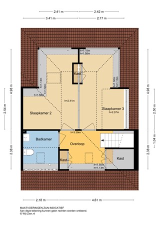 De Spil 42, 2954 PB Alblasserdam - Plattegrond 1E - 2D - De Spil 42 te Alblasserdam.jpg