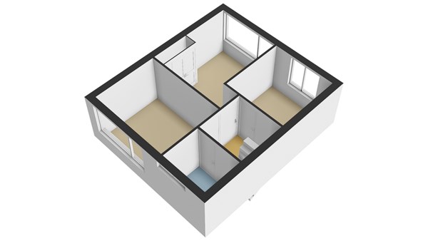 Troelstrastraat 62, 2953 BM Alblasserdam - Plattegrond 3D - 1E - Troelstrastraat 62 te Alblasserdam.jpg