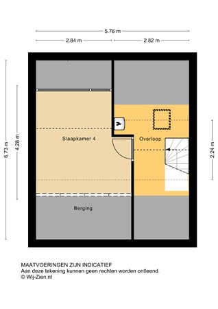 Troelstrastraat 62, 2953 BM Alblasserdam - Plattegrond 2D - 2E - Troelstrastraat 62 te Alblasserdam.jpg