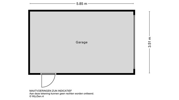 Troelstrastraat 62, 2953 BM Alblasserdam - Plattegrond 2D - Garage - Troelstrastraat 62 te Alblasserdam.jpg