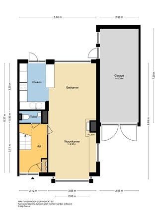 Zwanenvliet 60, 2959 CE Streefkerk - Plattegrond BG - 2D - Zwanenvliet 60 te Streefkerk.jpg