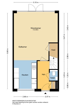 Hooftmanlaan 56, 2951 DB Alblasserdam - Plattegrond BG - 2D - Hooftmanlaan 56 te Alblasserdam.jpg