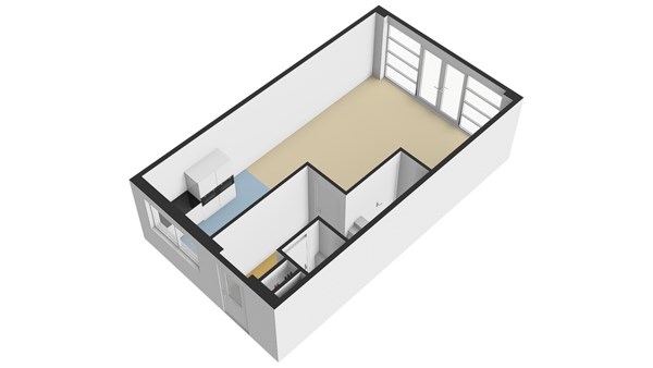 Hooftmanlaan 56, 2951 DB Alblasserdam - Plattegrond BG - 3D - Hooftmanlaan 56 te Alblasserdam.jpg