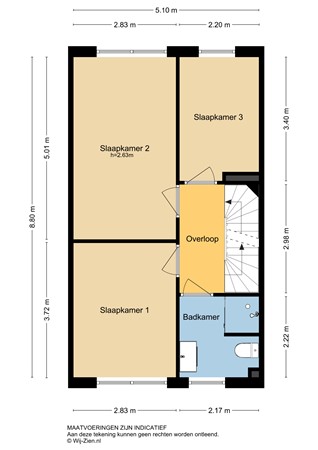 Hooftmanlaan 56, 2951 DB Alblasserdam - Plattegrond 1E - 2D - Hooftmanlaan 56 te Alblasserdam.jpg