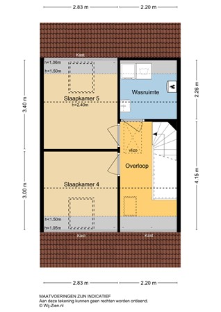 Hooftmanlaan 56, 2951 DB Alblasserdam - Plattegrond 2E - 2D - Hooftmanlaan 56 te Alblasserdam.jpg