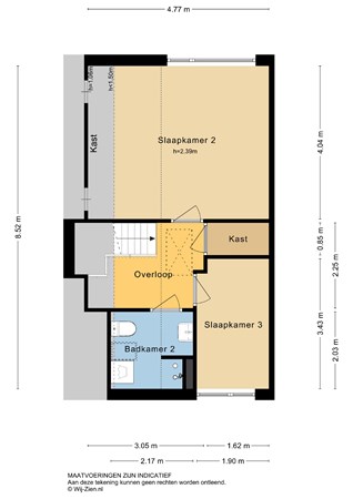 Planetenlaan 88, 2957 SN Nieuw-Lekkerland - Plattegrond 1E - 2D - Planetenlaan 88 te Nieuw-Lekkerland.jpg