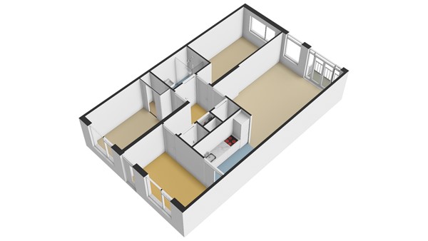 Van Eesterensingel 76A, 2951 CL Alblasserdam - Plattegrond - Appartement - 3D - Van Eesterensingel 76-A te Alblasserdam.jpg