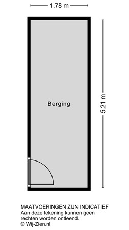 Van Eesterensingel 76A, 2951 CL Alblasserdam - Plattegrond - Berging - 2D - Van Eesterensingel 76-A te Alblasserdam.jpg