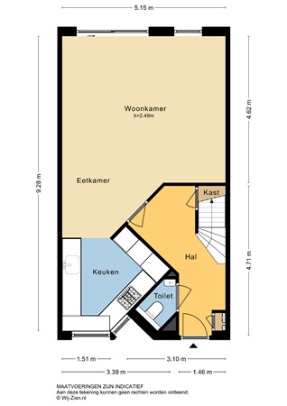 Lage Boezem 38, 2957 RD Nieuw-Lekkerland - Plattegrond BG - 2D - Lage Boezem 38 te Nieuw-Lekkerland.jpg