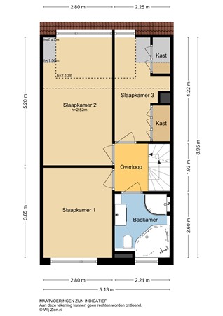 Lage Boezem 38, 2957 RD Nieuw-Lekkerland - Plattegrond 1E - 2D - Lage Boezem 38 te Nieuw-Lekkerland.jpg