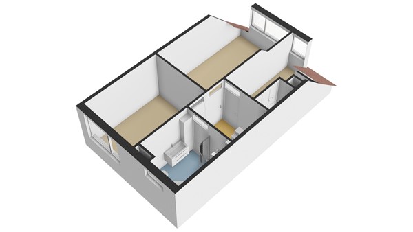 Lage Boezem 38, 2957 RD Nieuw-Lekkerland - Plattegrond 1E - 3D - Lage Boezem 38 te Nieuw-Lekkerland.jpg