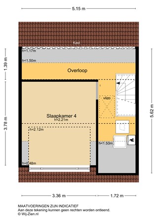 Lage Boezem 38, 2957 RD Nieuw-Lekkerland - Plattegrond 2E - 2D - Lage Boezem 38 te Nieuw-Lekkerland.jpg