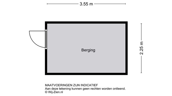 Plantageweg 126A, 2951 VH Alblasserdam - Plattegrond berging - 2D - Plantageweg 126-a te Alblasserdam.jpg