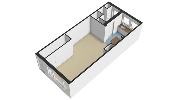 Von Lindernstraat 8, 2951 AT Alblasserdam - Plattegrond BG - 3D - Von Lindernstraat 8 te Alblasserdam.jpg