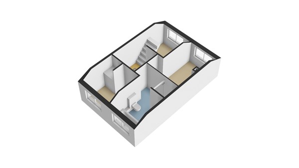 Von Lindernstraat 8, 2951 AT Alblasserdam - Plattegrond 1E - 3D - Von Lindernstraat 8 te Alblasserdam.jpg