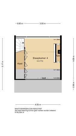 Von Lindernstraat 8, 2951 AT Alblasserdam - Plattegrond 2E - 2D - Von Lindernstraat 8 te Alblasserdam.jpg