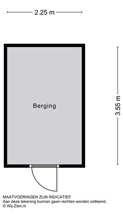 Plantageweg 124C, 2951 VH Alblasserdam - Plattegrond - Berging - 2D - Plantageweg 124-C te Alblasserdam.jpg