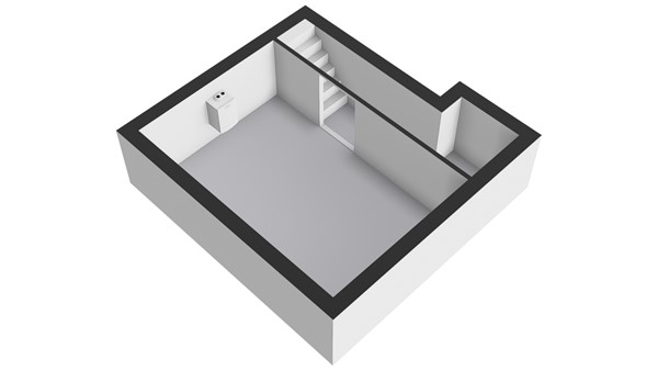 Kerkstraat 50, 2951 GK Alblasserdam - Plattegrond - Kelder - 3D - Kerkstraat 50 te Alblasserdam.jpg