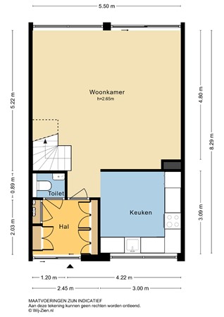 Groen van Prinstererstraat 43, 3354 BA Papendrecht - Plattegrond 2D - BG - Groen van Prinstererstraat 43 te Papendrecht.jpg