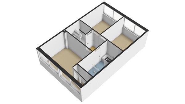 Groen van Prinstererstraat 43, 3354 BA Papendrecht - Plattegrond 3D - 1E - Groen van Prinstererstraat 43 te Papendrecht.jpg